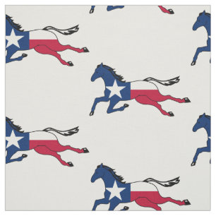 Tecido Texas Flag Horse Running