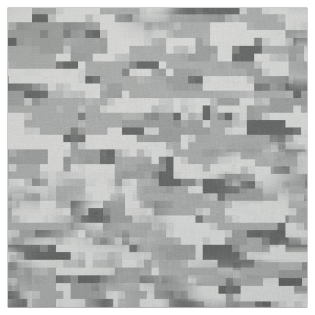 Tecido Têxteis com padrão de camuflagem de cinza de Pixel (Modelo)