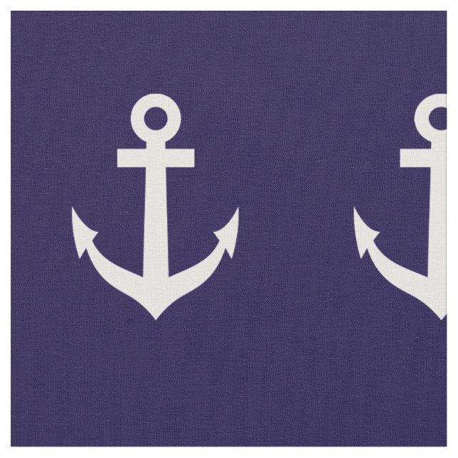 tecido têxtil azul-marinho e branco para âncora ná (Detalhe)