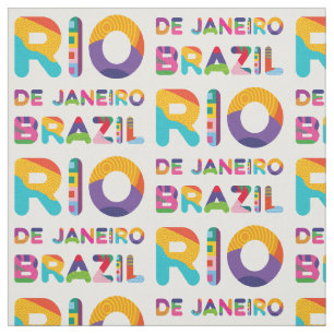 Tecido Texto Colorido do Brasil no Rio de Janeiro