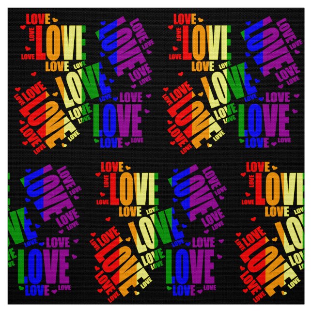 Tecido Texto do amor de LGBT (Modelo)