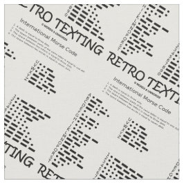 Tecido Texto Retroativo - Código Morse Internacional Humo