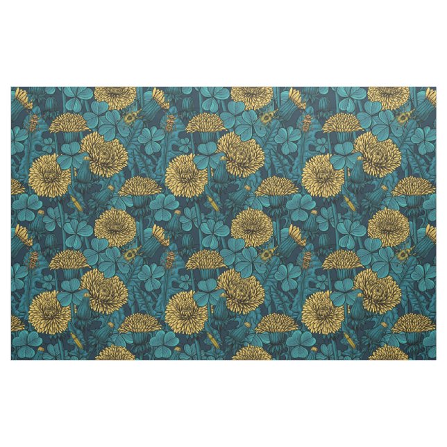 Tecido The meadow in yellow and blue (Fat Quarter)