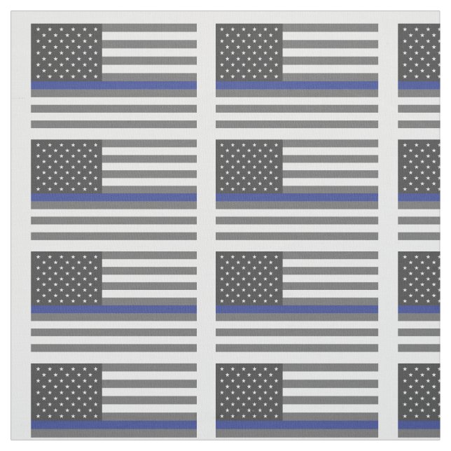 Tecido Thin Blue Line Police Lives Matter (Modelo)