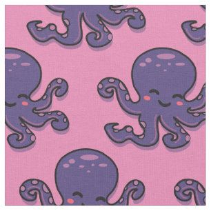 Tecido Thunder_Cove de Octopus Roxo de Cubo
