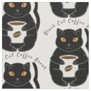 Tecido Thunder_Cove de Quebra de Café de Gato Preto