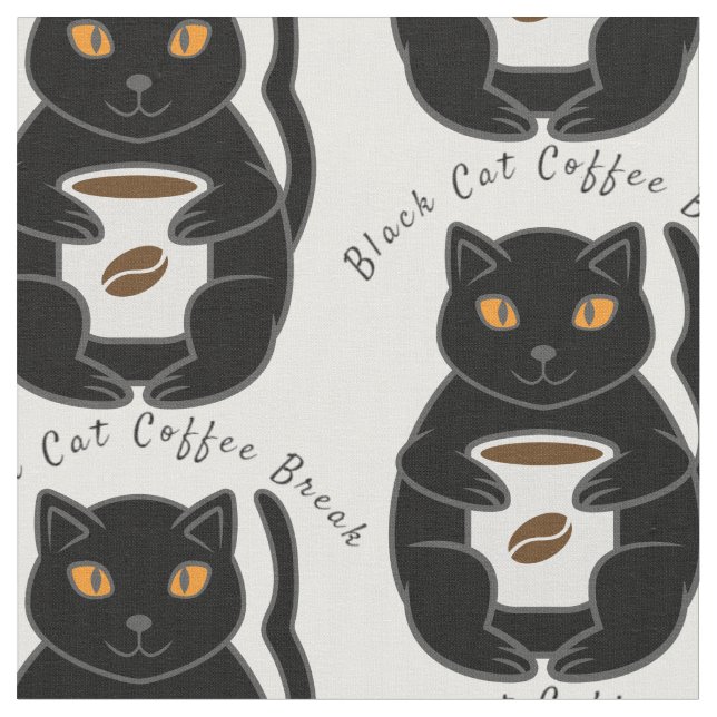 Tecido Thunder_Cove de Quebra de Café de Gato Preto (Detalhe)