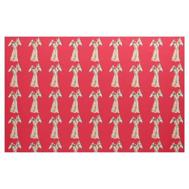 Tecido Thunder_Cove do Casal Girafa em forma de moeda (Fat Quarter)