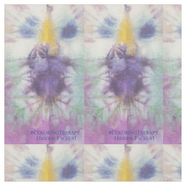 Tecido Tie-Dye Oculto Faces #1 (Detalhe)