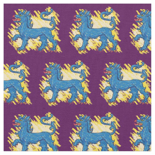 Tecido Tigre Azul do Reino Unido (Detalhe)