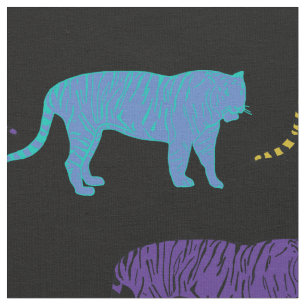 Tecido Tigres de pop Art 