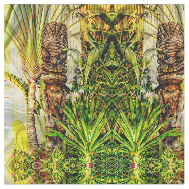 Tecido Tiki havaiano (Detalhe)