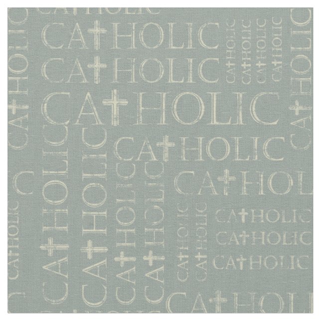 Tecido tipografia católica (Detalhe)