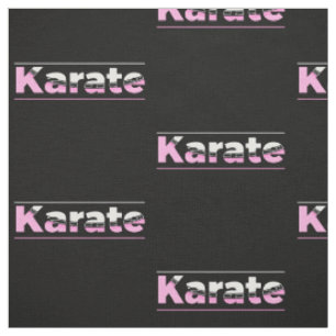 Tecido Tipografia Moderna das Artes Marciais de Karate Ro