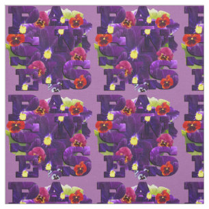 Tecido Tipografia Pansy Roxo,
