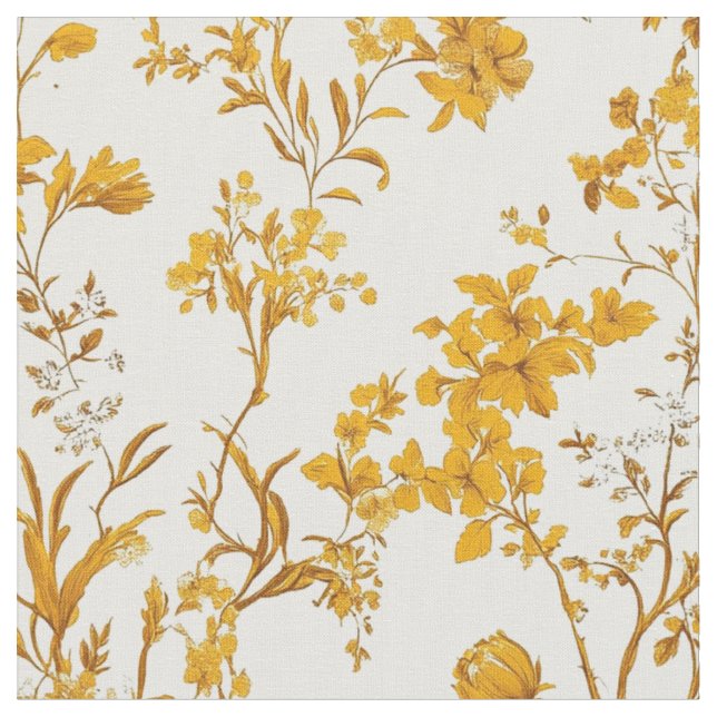 Tecido Toalete Jardim Dourado (Detalhe)