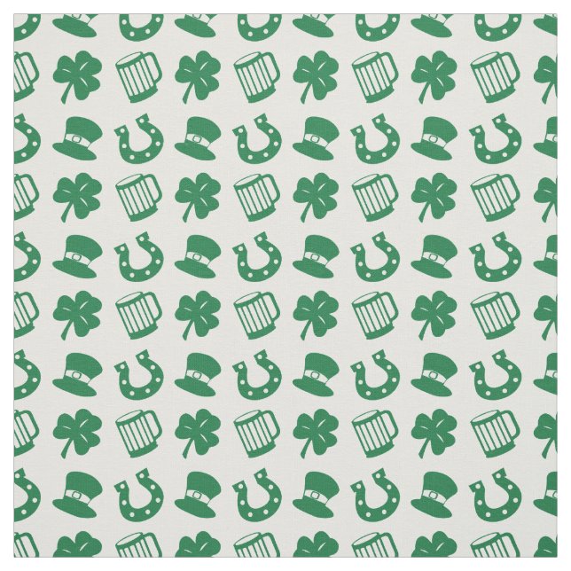 Tecido todas as coisas irlandesas, padrão (Modelo)
