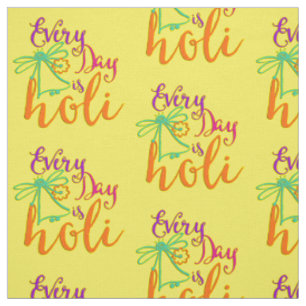 Tecido Todos os dias são Holi e o seu apoio. & ideias
