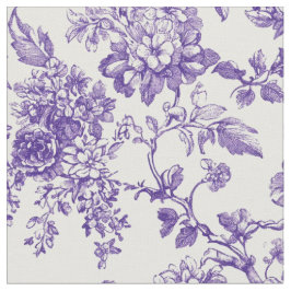 Tecido Toile Botânico Roxo Suave