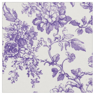 Tecido Toile Botânico Roxo Suave