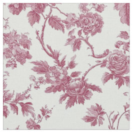 Tecido Toile de Galho Botânico Rosa