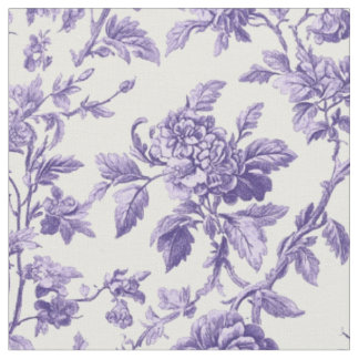 Tecido Toile Floral Botânica Violeta