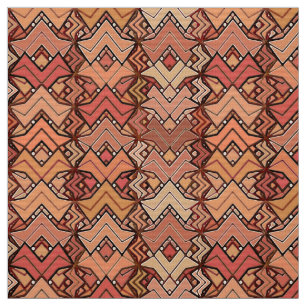 Tecido Tons tribais do impressão, do Brown, da oxidaçã