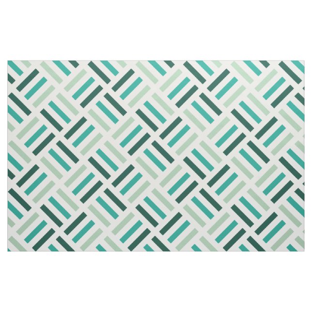 Tecido Tons Verdes Modernos, Geométricos, Sem Olhos (Fat Quarter)