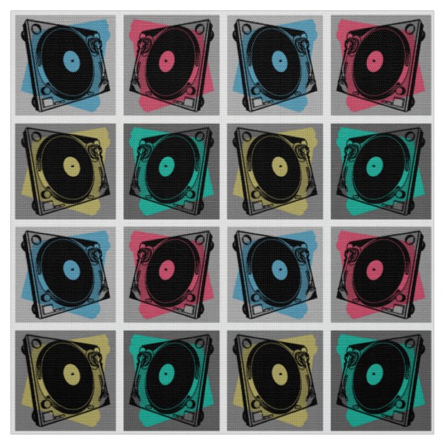 Tecido Torneiras de Arte Pop Retro (Modelo)