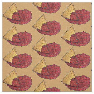 Tecido Tortilla Chips e Tomato Salsa Snack Foodie