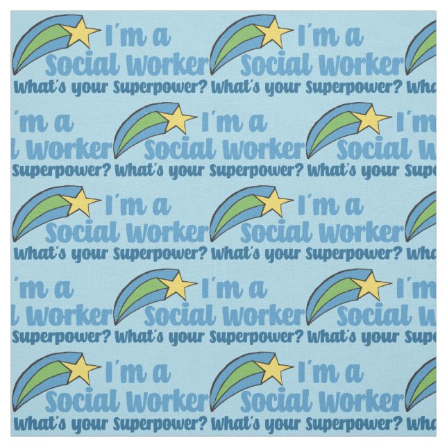 Tecido Trabalhador Social Superherói (Modelo)
