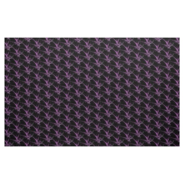 Tecido trabalho de arte preto roxo (Jarda)