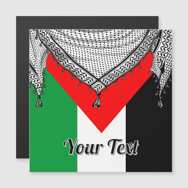 Tecido Tradicional do Keffiyeh Scarf Palestino (Frente/Verso)