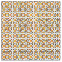 Tecido Tradicional letão - símbolo SUN - padrão geométric