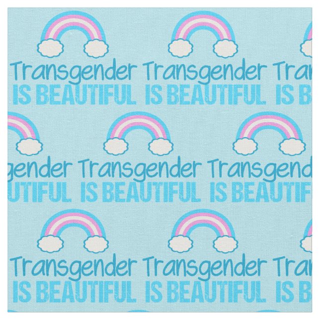 Tecido Transgênero: Belo Rainbow Blue Pink White (Detalhe)