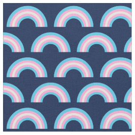 Tecido Transgênero Rainbow Azul, Cor-de-rosa, branco