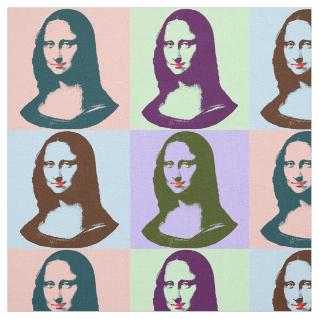 Tecido transparente de Mona Lisa do pop art (Modelo)