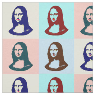 Tecido transparente de Mona Lisa do pop art