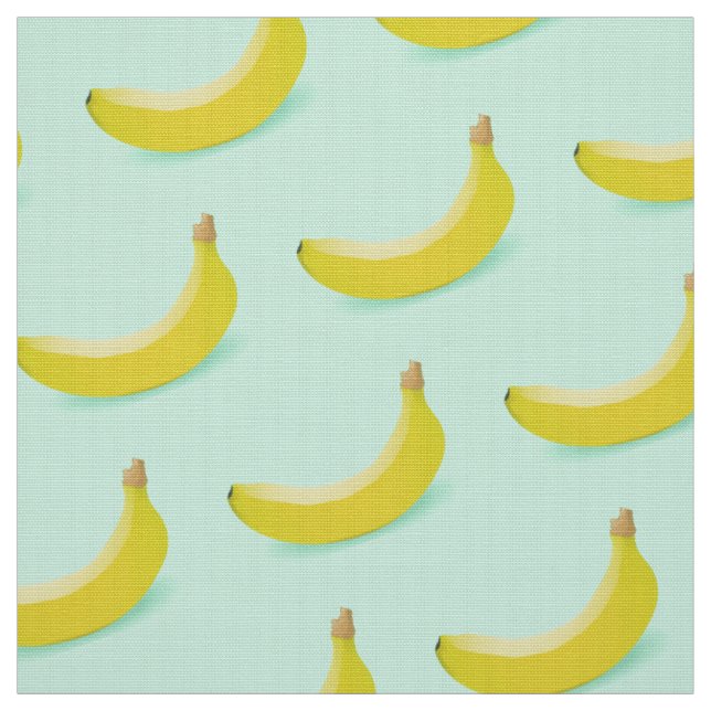 TECIDO TRENDY BANANAS DESIGN PADRÃO NO FUNDO VERDE (Modelo)