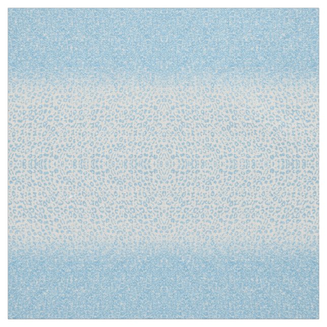 Tecido Trendy Sky-Blue Glitter Leopard Print Ombre Design (Modelo)