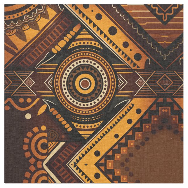 Tecido Tribal Africano - Uma Canvas da Cultura (Detalhe)