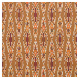 Tecido Tribal Batik - Ferrugem, Terracotta e Beige