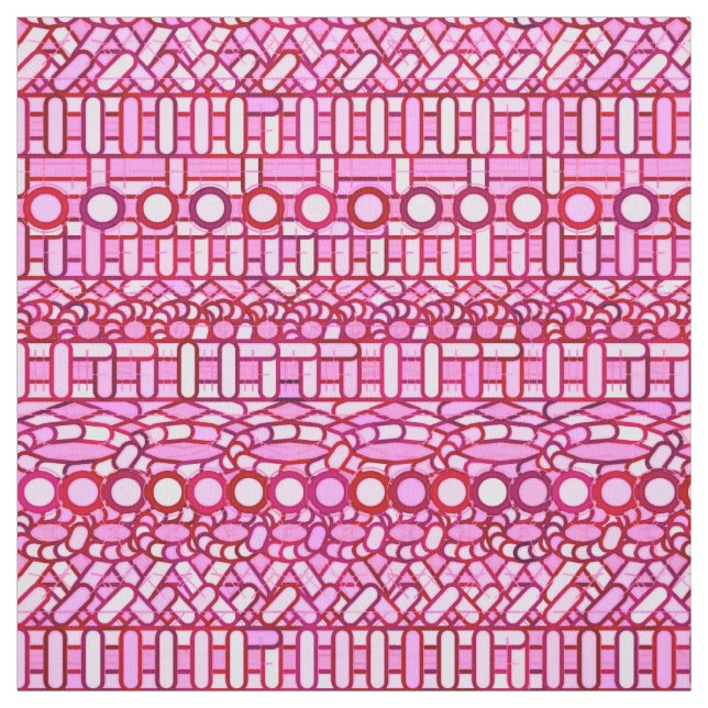 Tecido Tribal Batik - tons cor-de-rosa e burgundy (Modelo)
