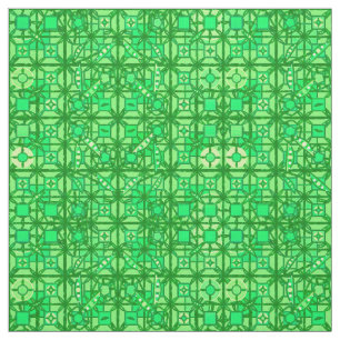 Tecido Tribal Batik - tons de verde esmeralda