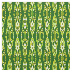 Tecido Tribal Batik - Verde escuro e abacado