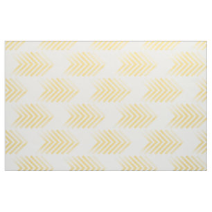 Tecido tribal branco amarelo do teste padrão da