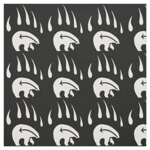 Tecido tribal da arte do urso do tecido da garra