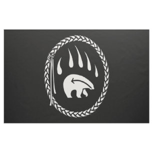 Tecido tribal da arte do urso do tecido da garra