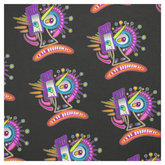 TECIDO TRIBAL FROWNIE EMOJI MEEMOGIE (Modelo)