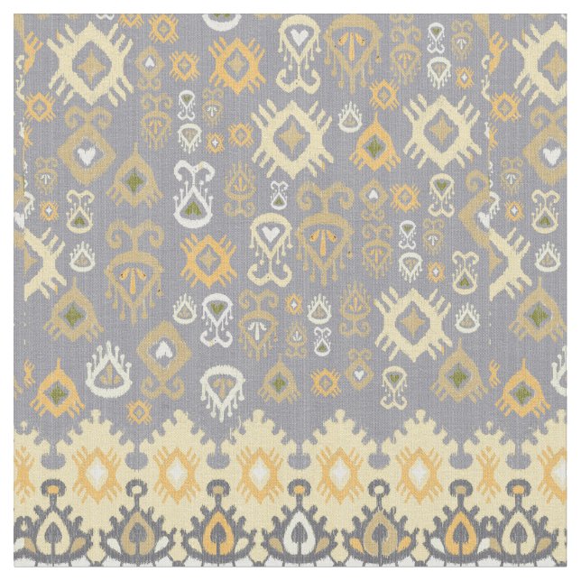 Tecido tribal moderno de Ikat em Pastels da terra (Detalhe)
